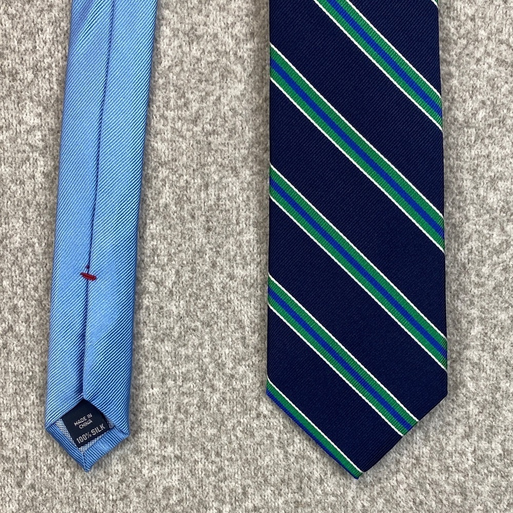Tommy Hilfiger repp tie 100% silk preppy classic stripe professional formal